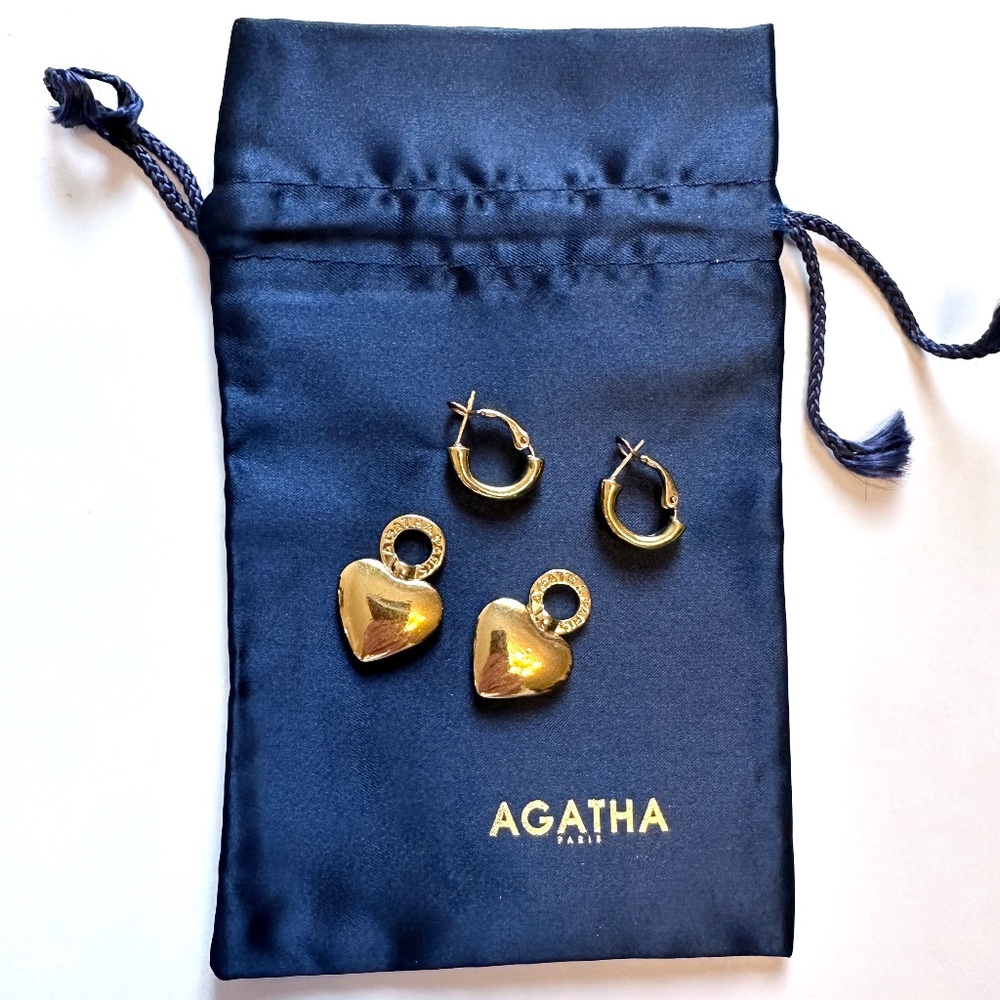 AGATHA Paris heart earrings